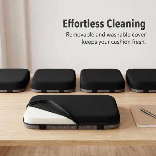 Vista 2 de Cojín de espuma para silla de escritorio, antideslizante, soporte cómodo