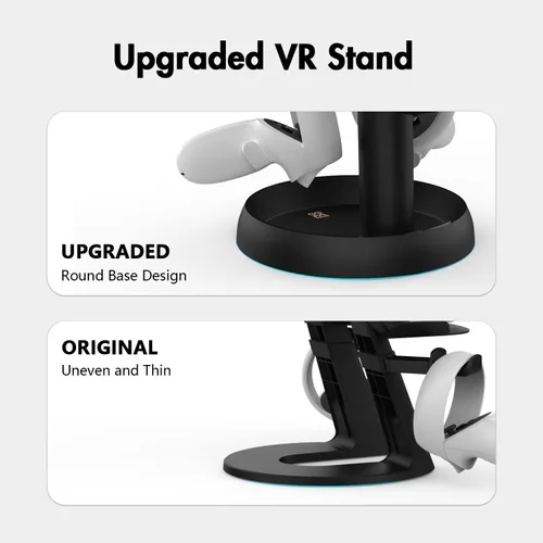 Vista 7 de AMVR Soporte para VR, accesorios para auriculares VR para Quest Pro, Meta Quest, Quest 2, Rift o Rift S y controladores táctiles