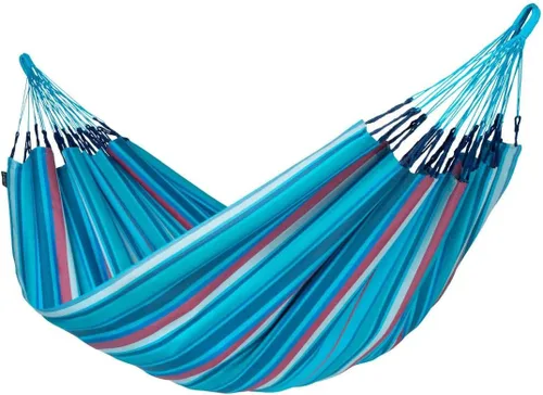 Vista 43 de LA SIESTA Brisa - Hamaca clásica colgante, hecha a mano, resistente a la intemperie, resistente a roturas para relajación en interiores y Almendra