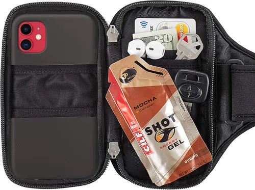 Vista 4 de Sporteer Velocity V7 - Brazalete para teléfonos estándar y pequeños, funda ajustada para iPhone 17, 16, 15 Pro (no Max), Galaxy S26, S25, Pixel 10