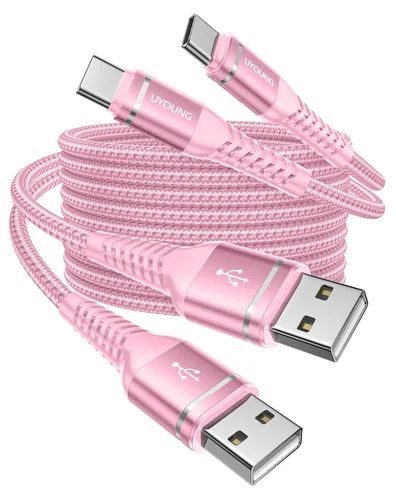 Vista 14 de Cable USB C a USB C de 240 W de carga rápida de 6 pies, cable USBC a C Negro