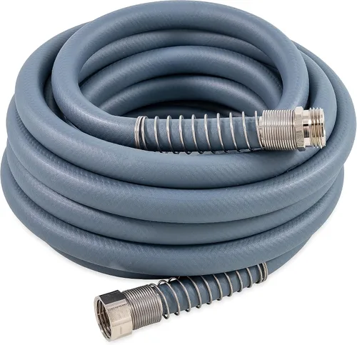 Vista 9 de Camco EvoFlex - Manguera de agua de 25 pies – Manguera de agua potable para autocaravana no contiene plomo, sin BPA ni ftalatos, diseño flexible