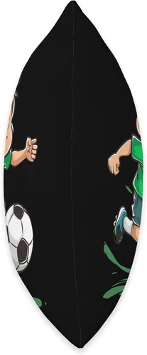 Vista 2 de Cojín de fútbol estilo de dibujos animados para niños