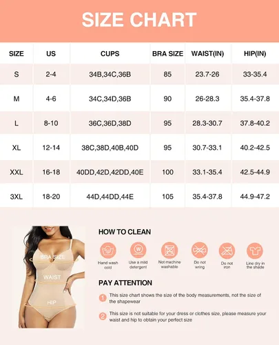 Vista 6 de FeelinGirl Body moldeador para mujer, con control de abdomen, moldeador de cuerpo, moldeador de cuerpo con brasier integrado