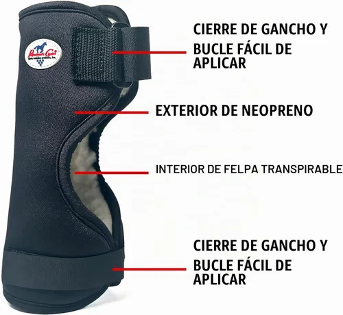 Vista 2 de Professional's Choice Quick-Wrap Bell Boots Ultimate in Hoof and Soft Tissue Protection 360 Degree Wrap Large Royal Blue