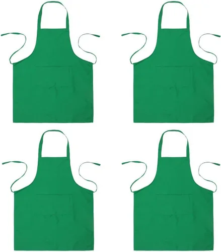 Vista 10 de Bringsine Paquete de 2 delantales unisex con 3 bolsillos, lavables a máquina, para hombres y mujeres, resistentes a la cocina, delantales
