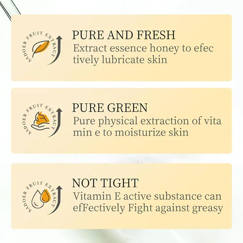 Vista 4 de BIOAQUA Limpiador facial de miel de Manuka Vitamina E Espuma de limpieza profunda Reparación de la piel de la cara Suavizar Hidratante Hidratante