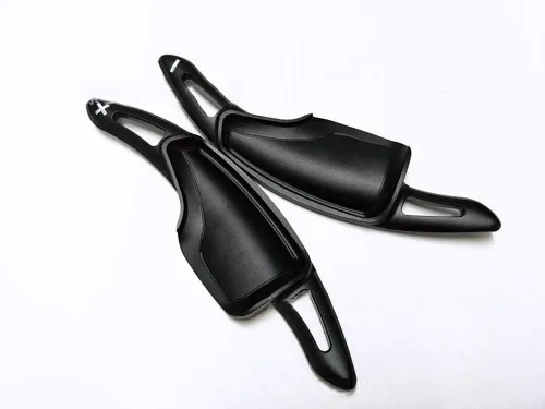 Vista 5 de High Flying 2 piezas de accesorios interiores, palancas de cambios de volante, extensiones negras para Chevy Chevrolet Camaro 2016-2022, C7 Corvette