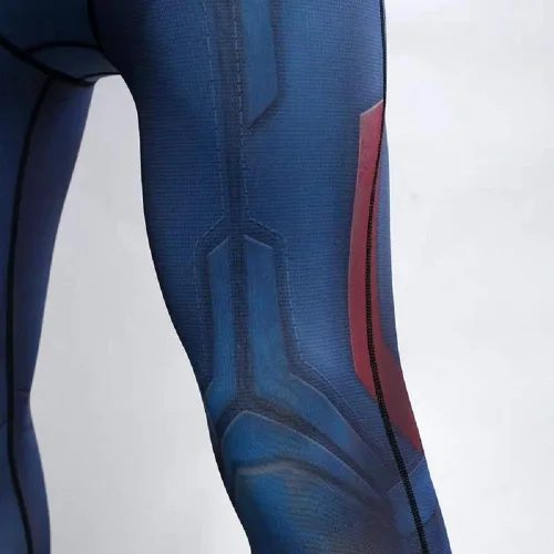 Vista 3 de LILLIWEEN Camiseta deportiva de compresión de superhéroes para hombre, con impresión 3D, secado rápido, capa base para arruinar el gimnasio