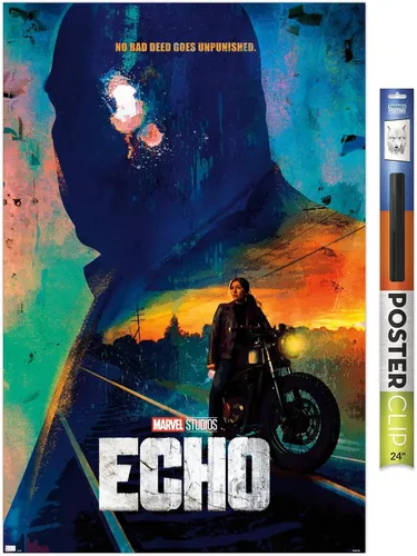 Vista 17 de Trends International Marvel Echo - Póster de pared de una hoja, 22.4 pulgadas de largo x 14.7 pulgadas, versión enmarcada de madera de granero