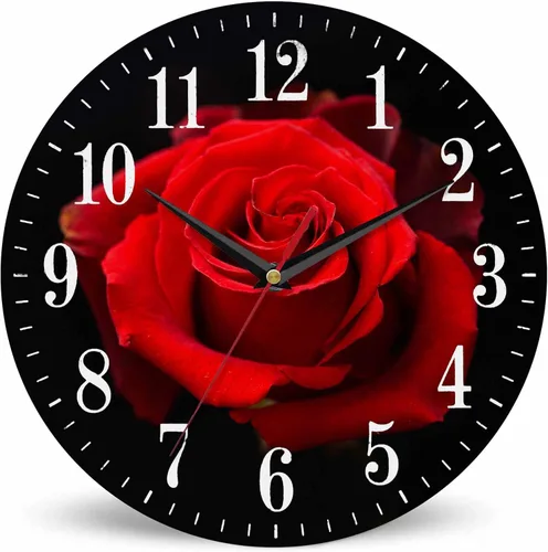Vista 24 de Mxocom Reloj de pared de cocodrilo verde de dibujos animados con dientes, lindo estilo divertido de 10 pulgadas, silencioso, sin tictac, funciona