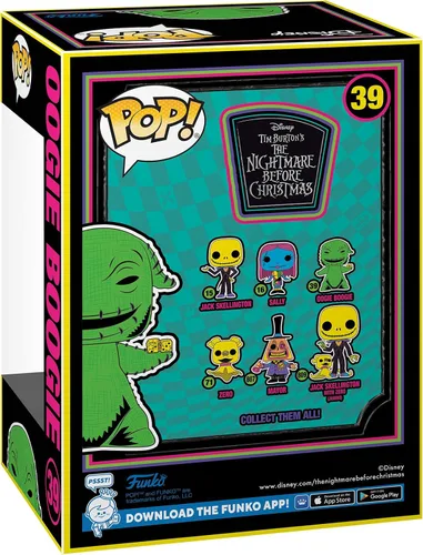 Vista 3 de Funko Pop! Disney: La pesadilla antes de Navidad - Oogie (luz negra)