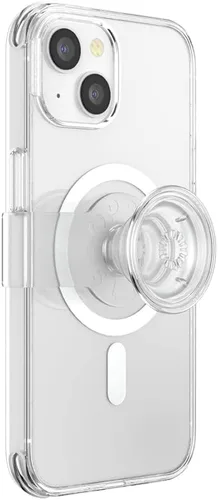 Vista 13 de Funda PopSockets para iPhone 14 con agarre telefónico y deslizador compatible con MagSafe, funda para iPhone 14, compatible con carga inalámbrica