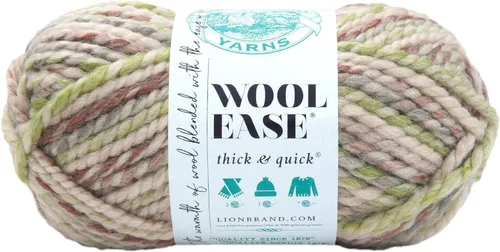 Vista 32 de Lion Brand Yarn - Ovillo de lana Wool-Ease Thick & Quick color fuerza aérea Super Bulky Wool Acrylic Blend Fiber for Soft Hats, Sweaters, Chunky