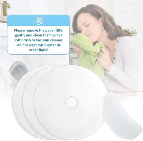 Vista 4 de Tatuo 4 Pieces Universal Cloth Dryer Exhaust Filters, Lint Cloth Dryer Replacement, Include Exhaust and Air Intake Filters, Compatible with Magic