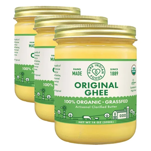 Vista 9 de Ghee alimentado con hierbas orgánicas, marca Pure Indian foods