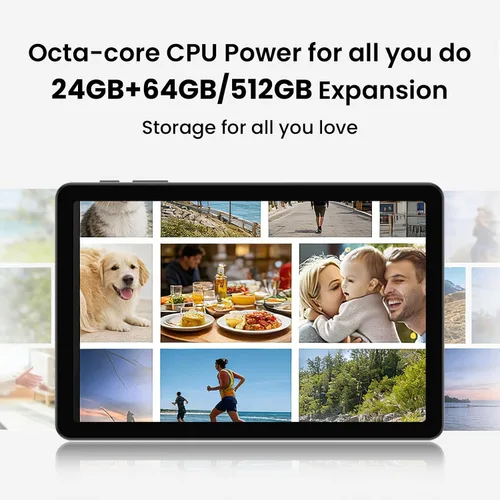 Vista 7 de COLORROOM Android16 Tablet,10inch Tablet with Case, Octa Core CPU,Blue