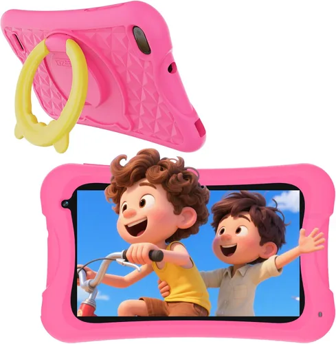 Vista 9 de DigiLand - Tablet para niños de 7 pulgadas, Android 13 GO Learning Tablet para niños de 2 a 12 años, tableta para niños pequeños, 4 GB de RAM