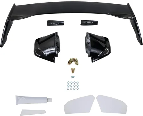 Vista 7 de FREEMOTOR802 Compatible con alerón de maletero Subaru WRX 2022-2025, plástico ABS perla negra cristal #D4S 2015 estilo STI alerón trasero para Perla