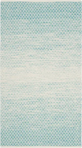 Vista 4 de SAFAVIEH Montauk Collection - Alfombra decorativa de 2 pies 3 pulgadas x 5 pies, color beige y marfil, algodón hecho a mano, ideal para zonas