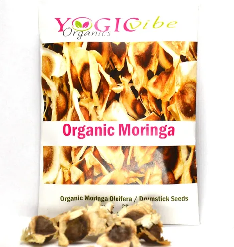 Vista 3 de 30 semillas orgánicas de moringa oleifera no transgénicas para germinar, plantar, cocinar. Semillas sin procesar con alas. Cultiva moringa: tiene