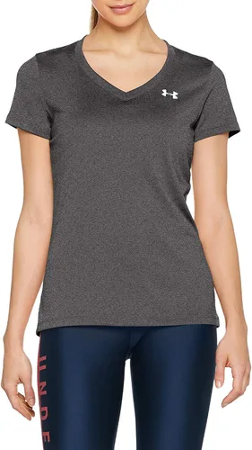 Vista 2 de Under Armour, Tech - Camiseta de manga corta y cuello en V para mujer, unicolor