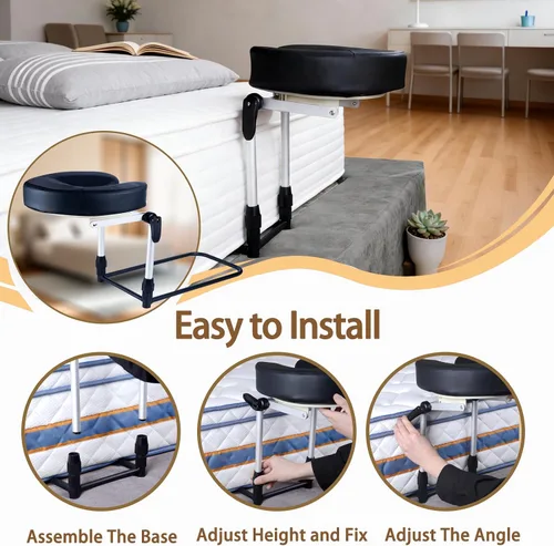 Vista 10 de Reposacabezas de masaje para cama en casa, almohada ajustable para cama, almohada boca abajo después de cirugía ocular, almohada de masaje portátil