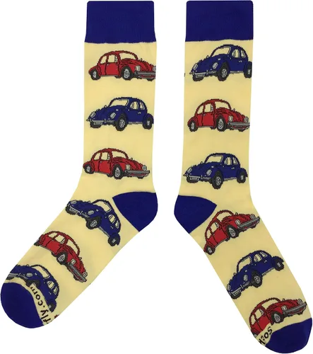 Vista 2 de Calcetines amarillos VW Beetle, Amarillo, 9-11