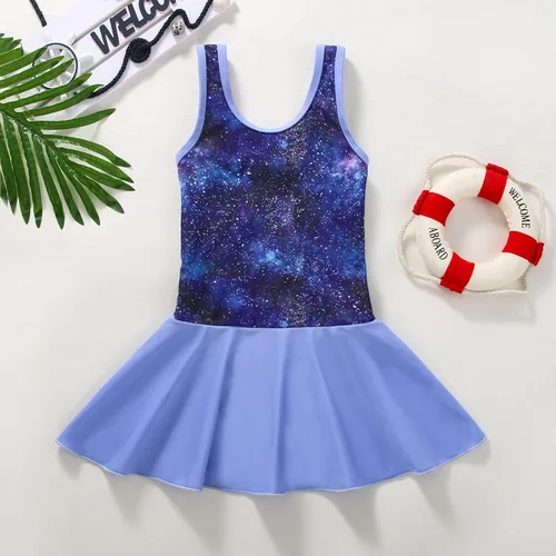 Vista 3 de YIRONGWANG Traje de baño de una pieza para niñas de 5 a 10 años