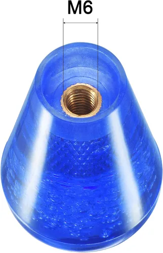 Vista 3 de uxcell Ellipse Oval Joystick Head Rocker Ball Top Handle Arcade Game Reemplazo Azul