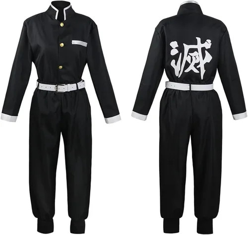 Vista 3 de Disfraz de cosplay para adultos de Kochou Shinobu del Anime de Demon Slayer Kimono de Kochou para Halloween