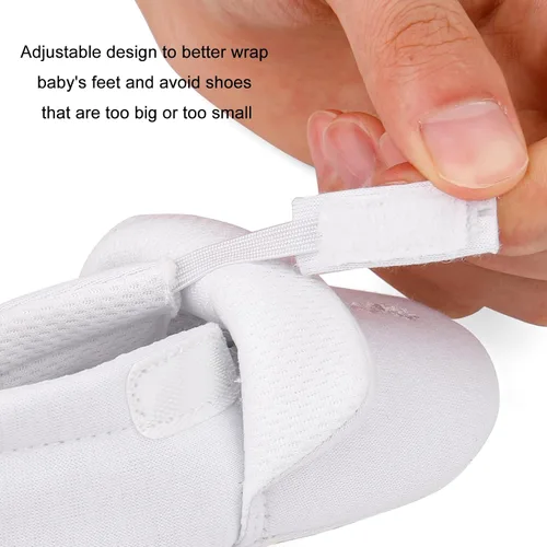 Vista 4 de Zapatos de bautizo con suela premium para bebés y niños pequeños