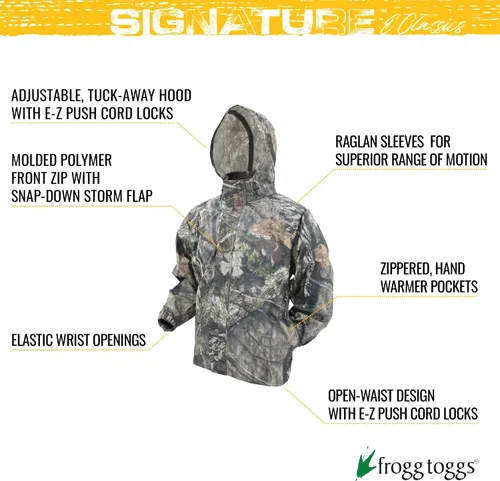 Vista 21 de FROGG TOGGS Chaqueta impermeable y transpirable clásica para hombre