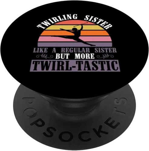 Vista 6 de Baton Twirler Sister - Diseño para animadora Majorette Sisrer PopSockets MagSafe PopGrip para iPhone