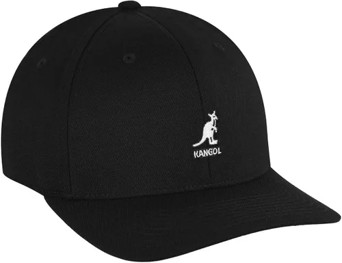 Vista 3 de Kangol Gorra de béisbol de lana Flexfit para hombre, mujer Negro