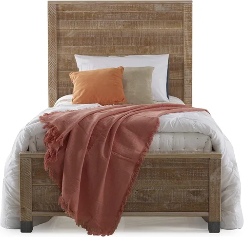 Vista 8 de Camaflexi Cama con plataforma Baja (individual, marrón)