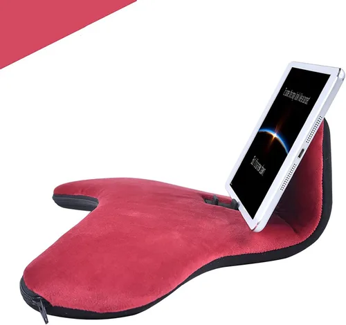 Vista 6 de Soporte de almohada multiángulo para iPad Air y iPad, soporte de almohada universal para teléfono y tableta y soportes utilizados en cama, negro