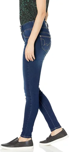 Vista 5 de WallFlower Women's Sassy Skinny High-Rise Insta Soft Juniors Jeans (Standard and Plus)