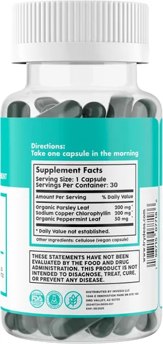 Vista 9 de DEOS® Suplemento desodorante interno [control natural de olores] – Cápsulas desodorizantes de cuerpo completo para la salud intestinal y de la piel