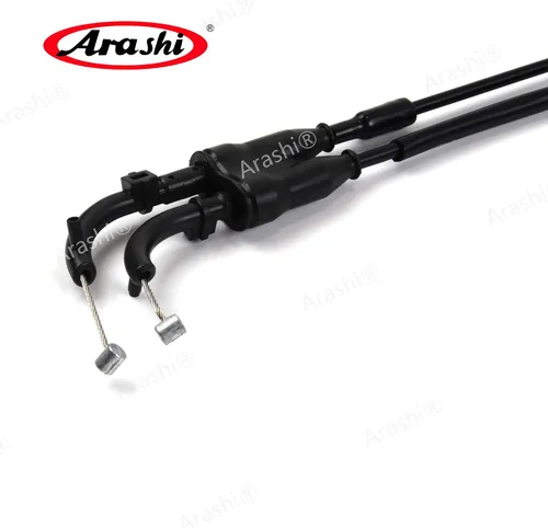 Vista 2 de Arashi Cable del acelerador para Yamaha MT-09 FZ-09 2014-2017 línea de alambre inoxidable y goma accesorios de motocicleta MT09 FZ09 MT FZ 09 negro