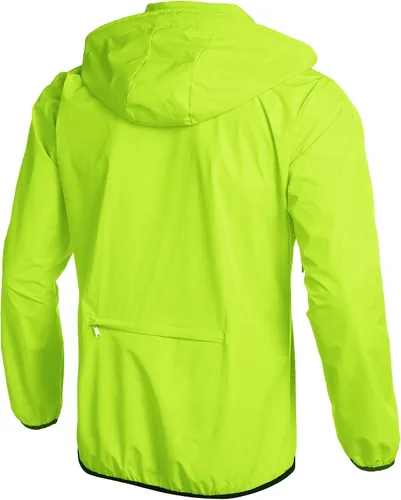Vista 2 de COOFANDY Chaqueta impermeable para hombre, ligera, impermeable, con capucha, para correr, senderismo, ciclismo