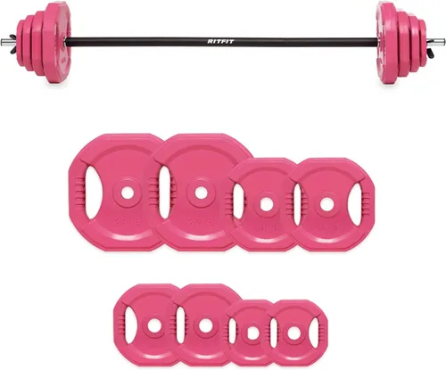 Vista 10 de RitFit Adjustable Barbell Weight Set for Weightlifting and Strength Training in Home&Gym