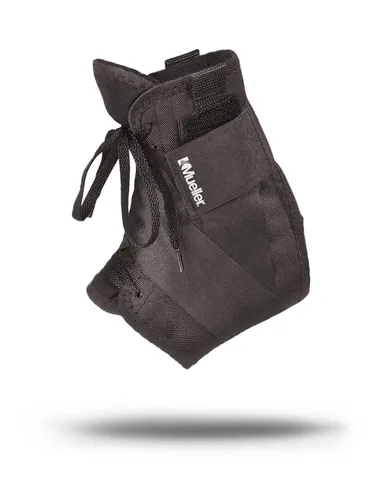 Vista 2 de MUELLER Sports Medicine - Tobillera suave con correas, soporte para aliviar el dolor de tobillo para hombres y mujeres, ideal para esguinces