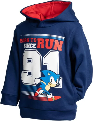 Vista 2 de SEGA Sonic The Hedgehog - Sudadera con capucha de forro polar