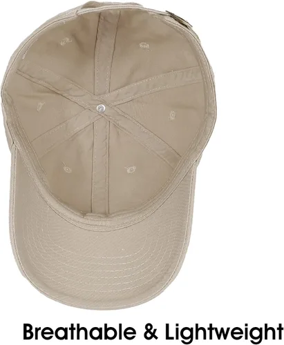 Vista 4 de Crazy Era Gorra de béisbol unisex de algodón liso en blanco para papá, ajustable, estilo vintage