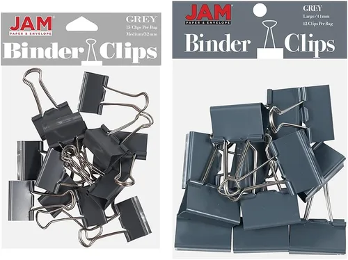 Vista 44 de Broches aprietapapeles JAM Paper®, Blanco