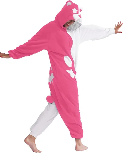 Vista 3 de Adult Animal Onesie Pajamas Halloween Cosplay Costume Homewear Pajamas for Women Men
