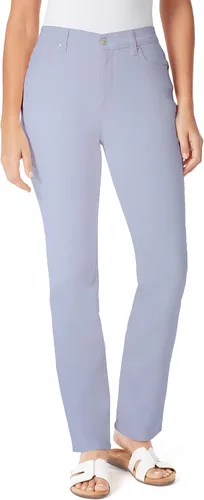 Vista 43 de Gloria Vanderbilt - Pantalones de mezclilla Amanda clásicos de tiro alto y pierna cónica petite para mujer Begonia Bloom