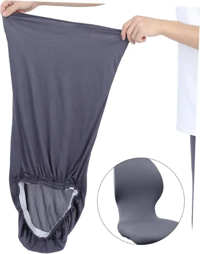 Vista 5 de Homoyoyo Funda para silla de juegos de respaldo alto, sillas de oficina con respaldo alto, color azul, juego de 4 fundas giratorias para sillas