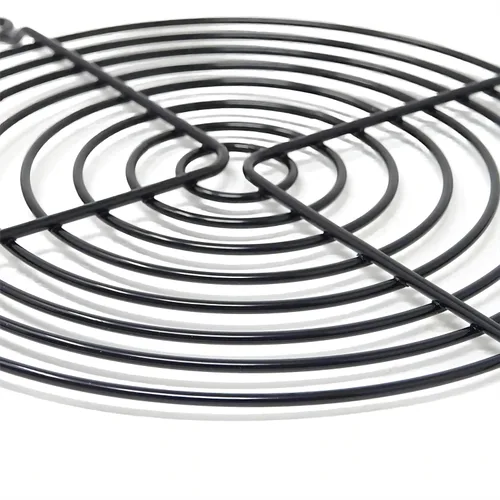 Vista 4 de Parrilla negra para ventilador de PC, cubierta de ventilador de PC Black Iron 2 Pack 120MM Fan Grill,120MM Fan Cover with Screws for Computer Case